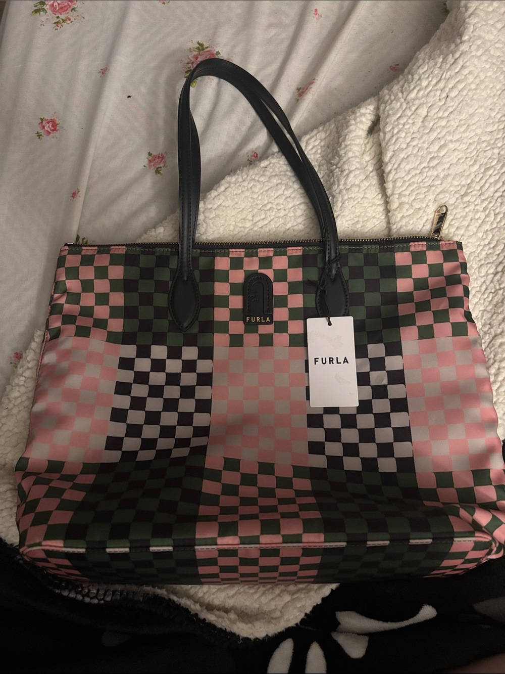 Furla Calipso nylon tote bag